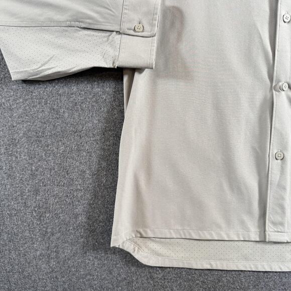 Lululemon Venture Overshirt Mens Medium L/S Button Down Stretch Vapor - Picture 10 of 14